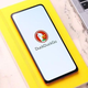 The DuckDuckGo logo on a phone